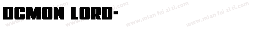 dcmon lord字体转换